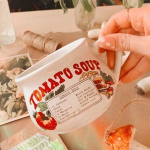 Cottagecore Vintage Tomato Soup Mug 🍅